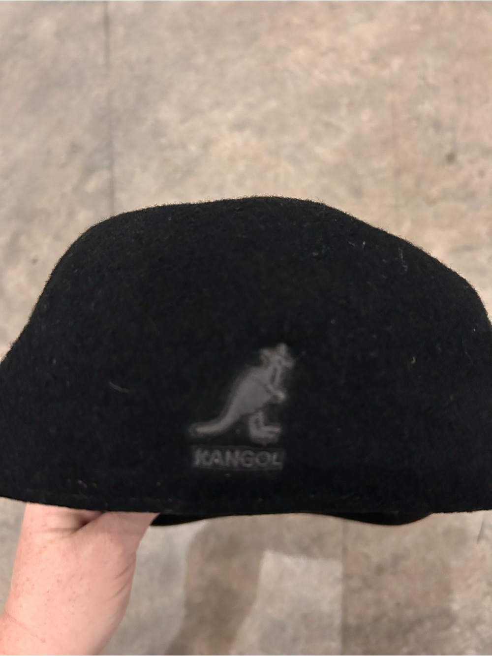 Kangol Wool Stingy Space Cap Black Size Large 6907BC Fitted Hat